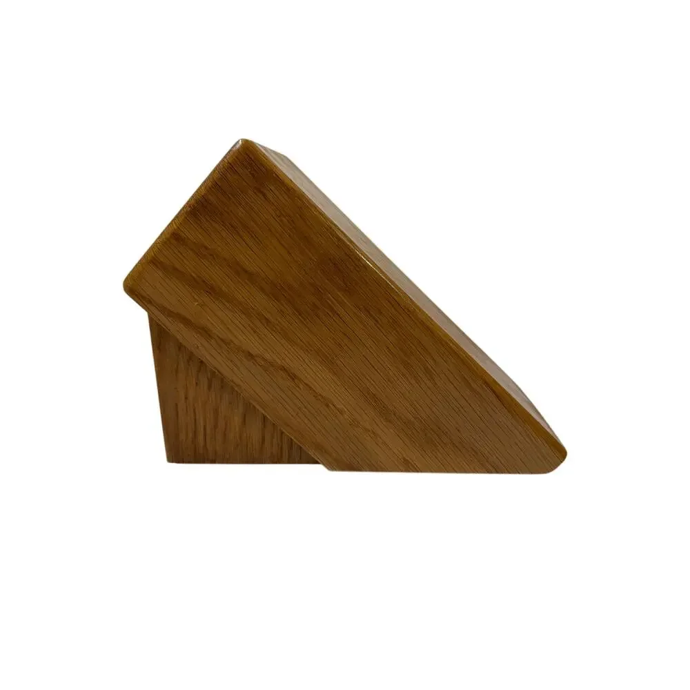 Vtg CUTCO Small 4 Slot Honey Oak Wood Knife Block USA Knife Block Kitchen